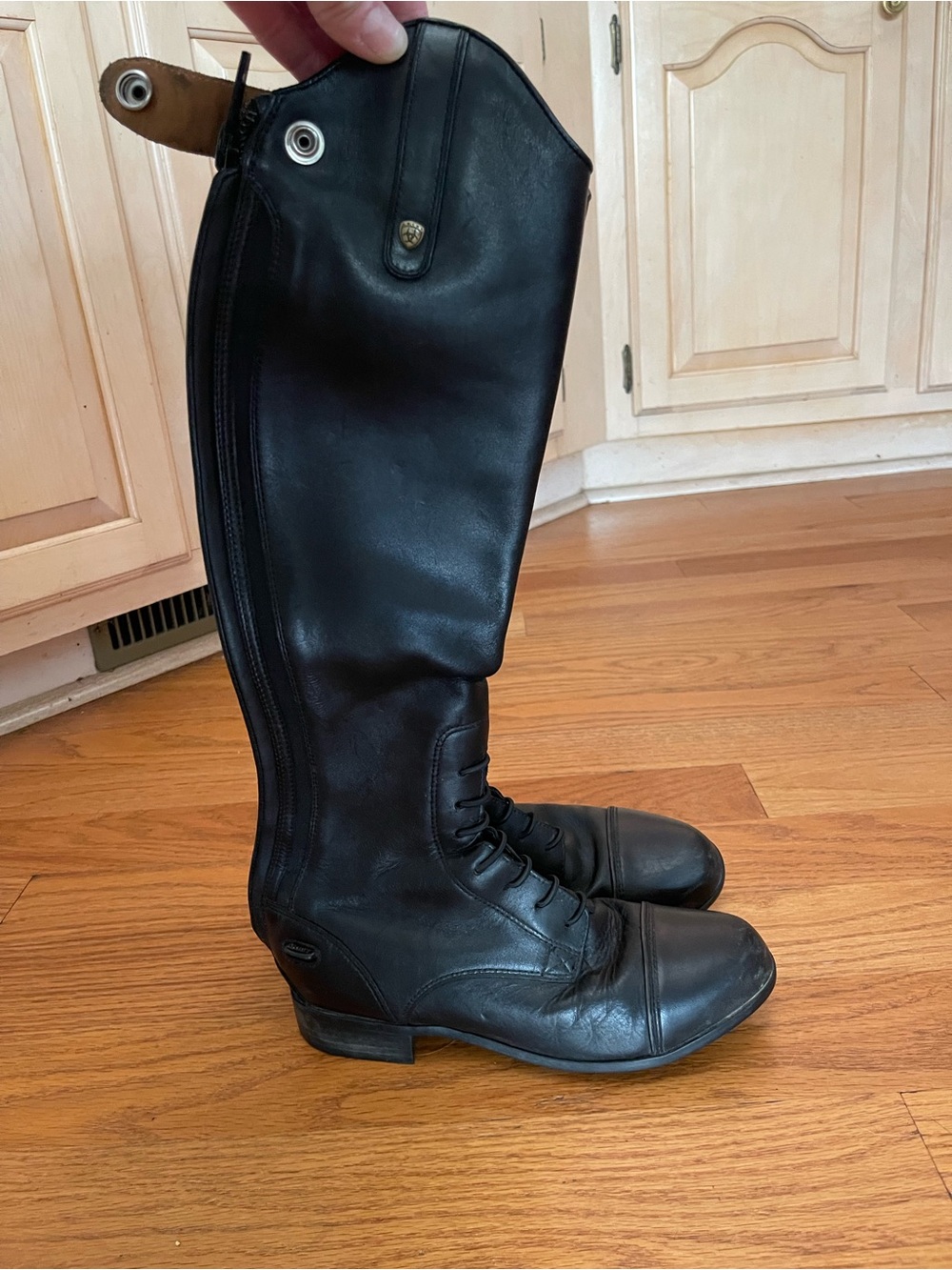 Ariat Black Tall Lace-Up Equestrian Boots